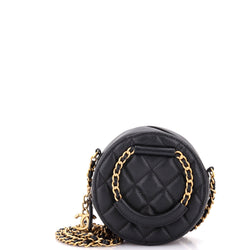 Chanel In The Loop Round Clutch With