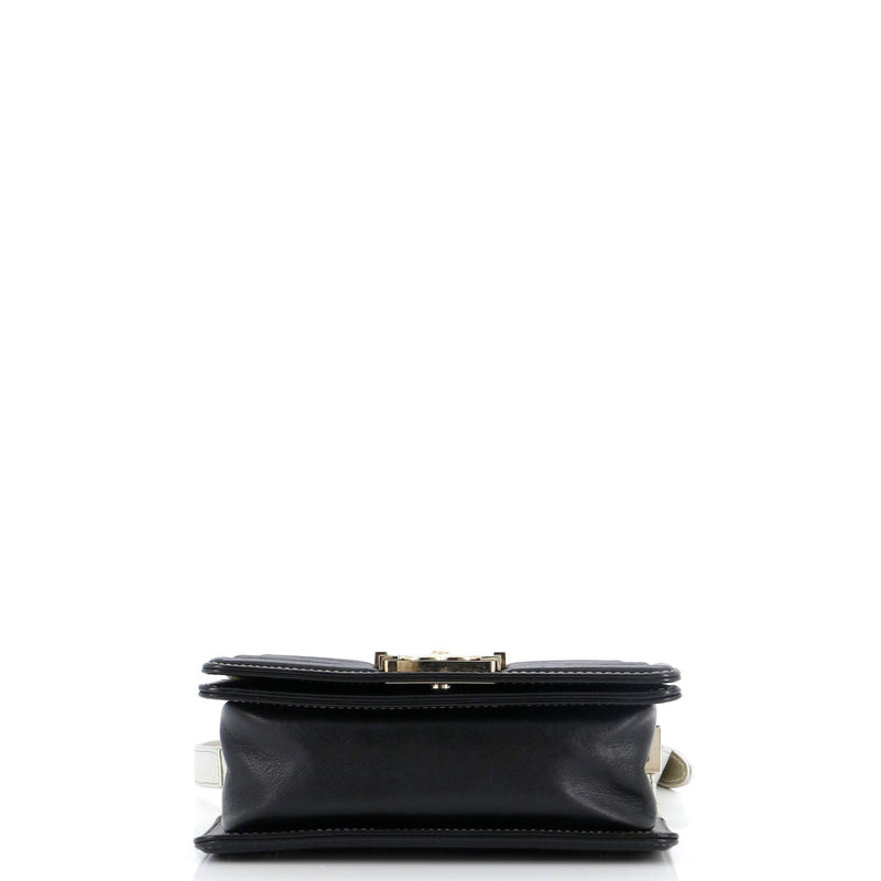 Chanel Bicolor Boy Flap Bag Calfskin