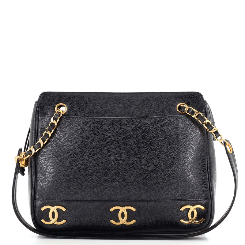 Chanel Vintage Metal Cc Shoulder Bag