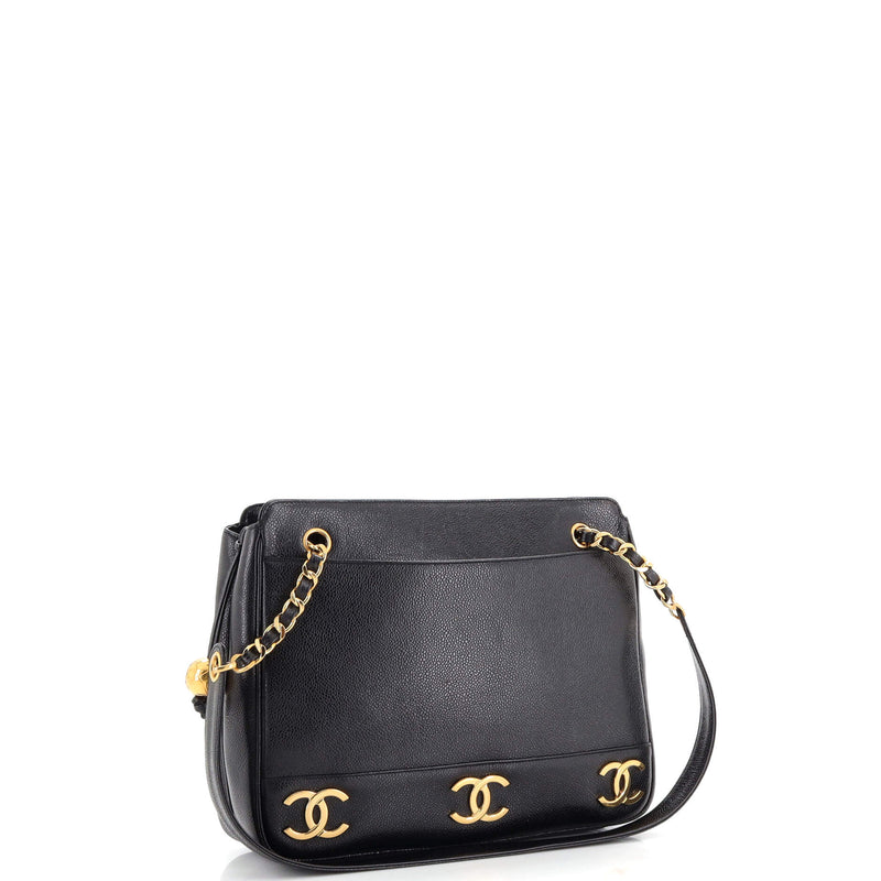 Chanel Vintage Metal Cc Shoulder Bag