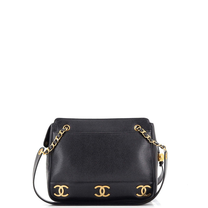 Chanel Vintage Metal Cc Shoulder Bag