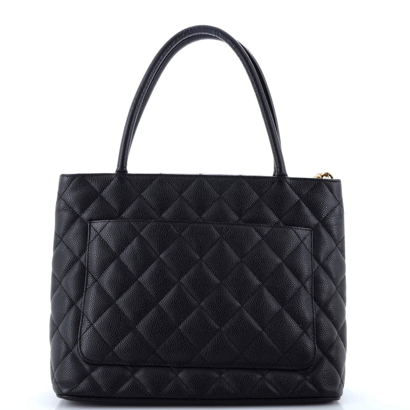 Chanel Medallion Tote Quilted Caviar