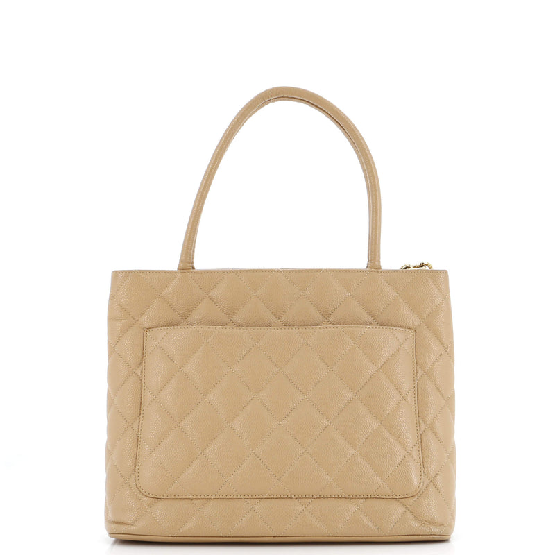 Chanel Medallion Tote Quilted Caviar