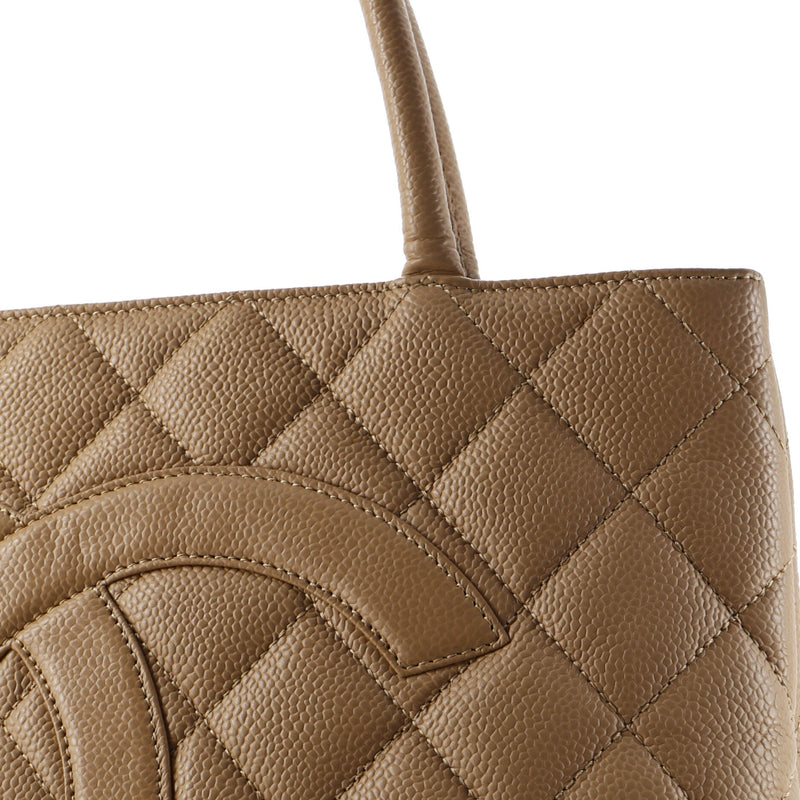 Chanel Medallion Tote Quilted Caviar