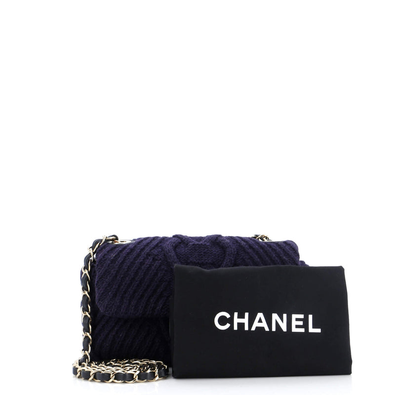 Chanel Paris-Hamburg Flap Bag Cable Knit