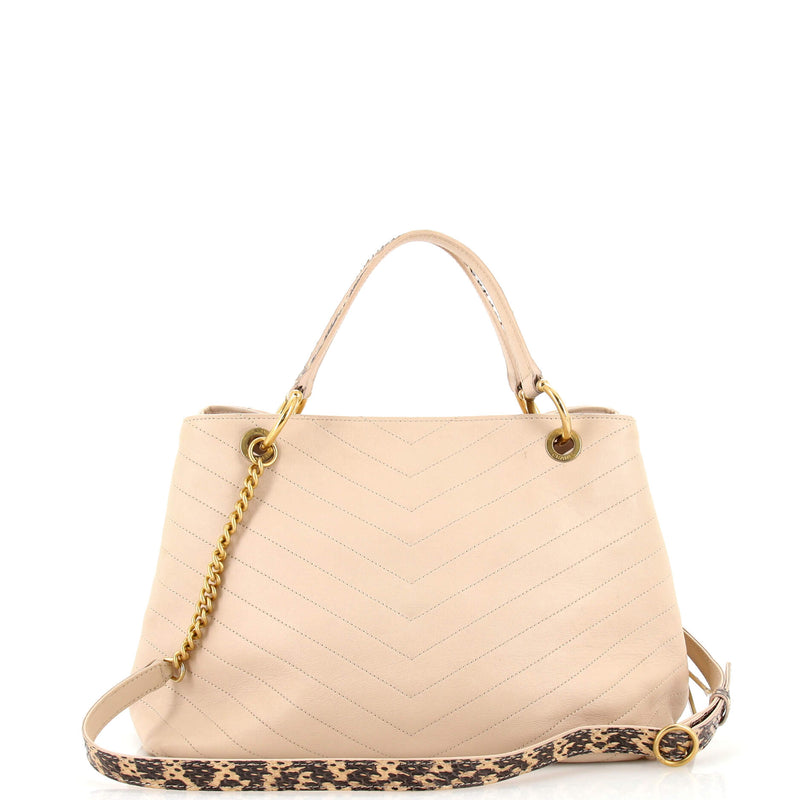 Chanel Chevron Chic Shopping Tote