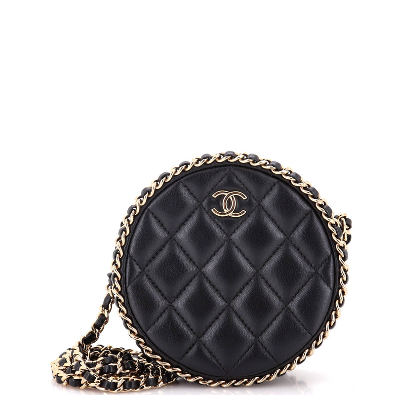 Chanel Chain Around Round Clutch With