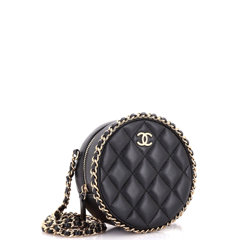 Chanel Chain Around Round Clutch With