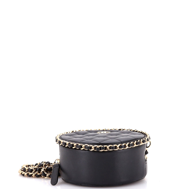 Chanel Chain Around Round Clutch With