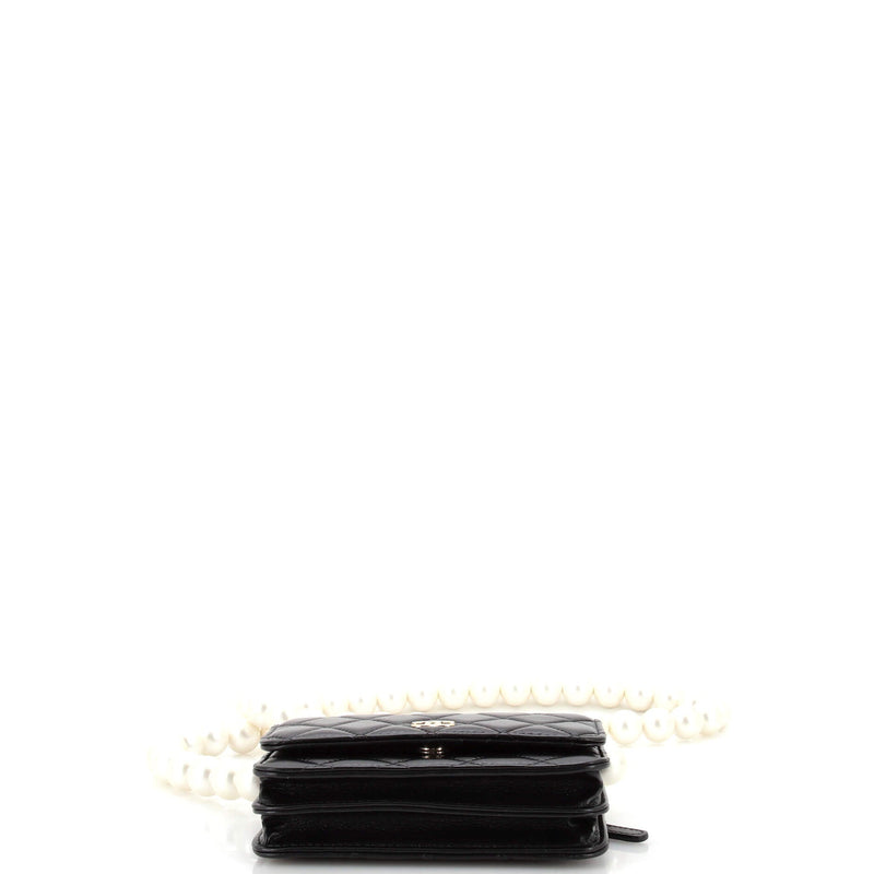 Chanel Pearl Strap Cc Wallet On Chain