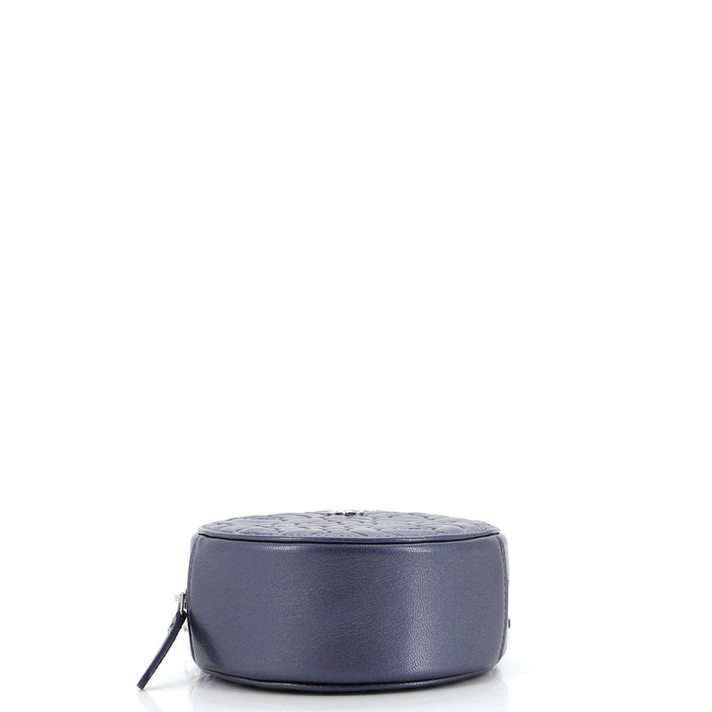 Chanel Round Clutch With Chain Camellia