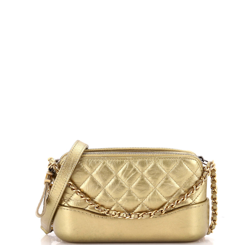 Chanel Gabrielle Double Zip Clutch With