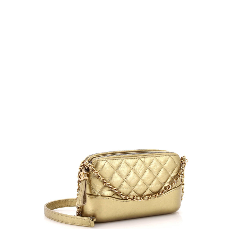 Chanel Gabrielle Double Zip Clutch With