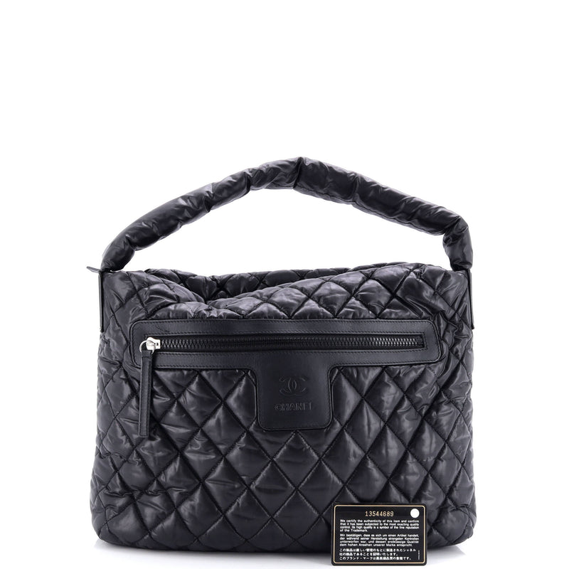 Chanel Coco Cocoon Hobo Quilted Nylon