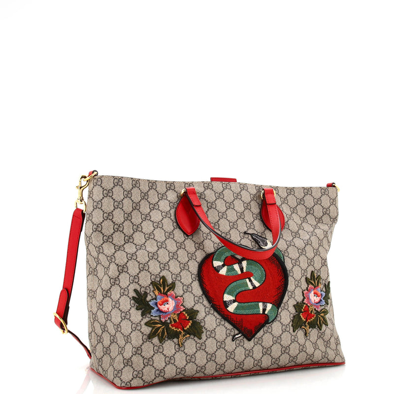 Gucci Convertible Soft Tote Embroidered