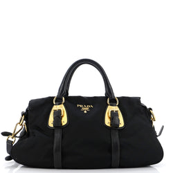 Prada Convertible Belted Satchel Tessuto