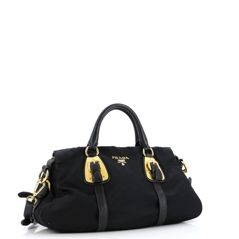 Prada Convertible Belted Satchel Tessuto