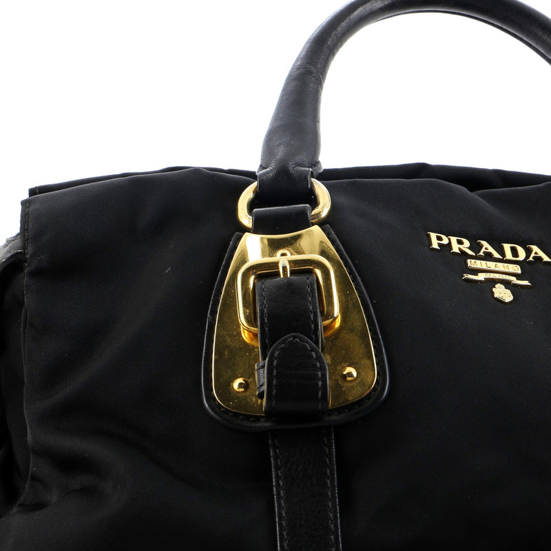 Prada Convertible Belted Satchel Tessuto