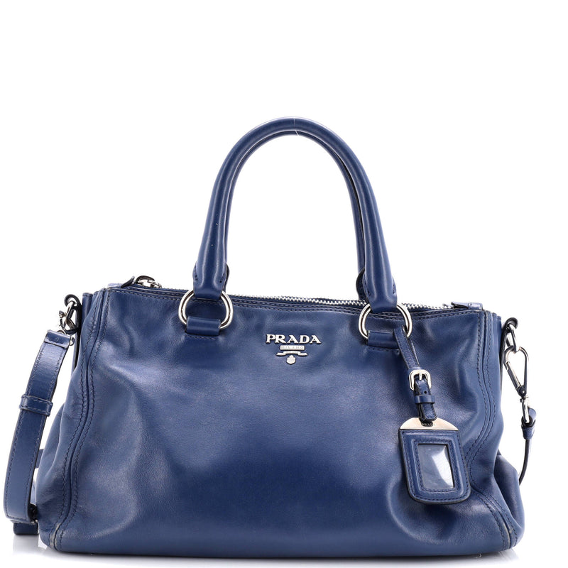 Prada Double Zip Convertible Tote Soft