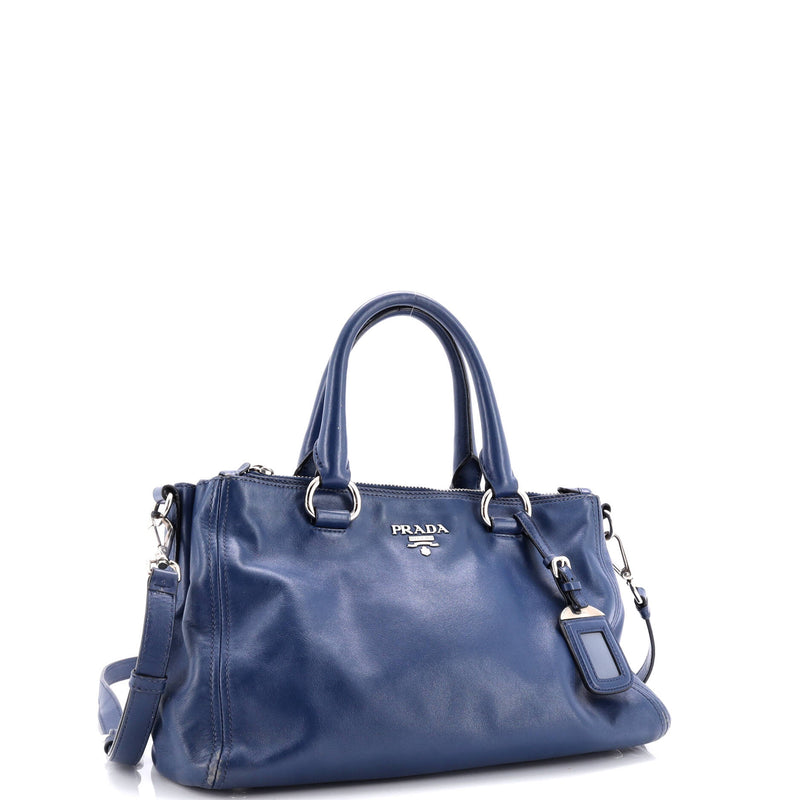 Prada Double Zip Convertible Tote Soft