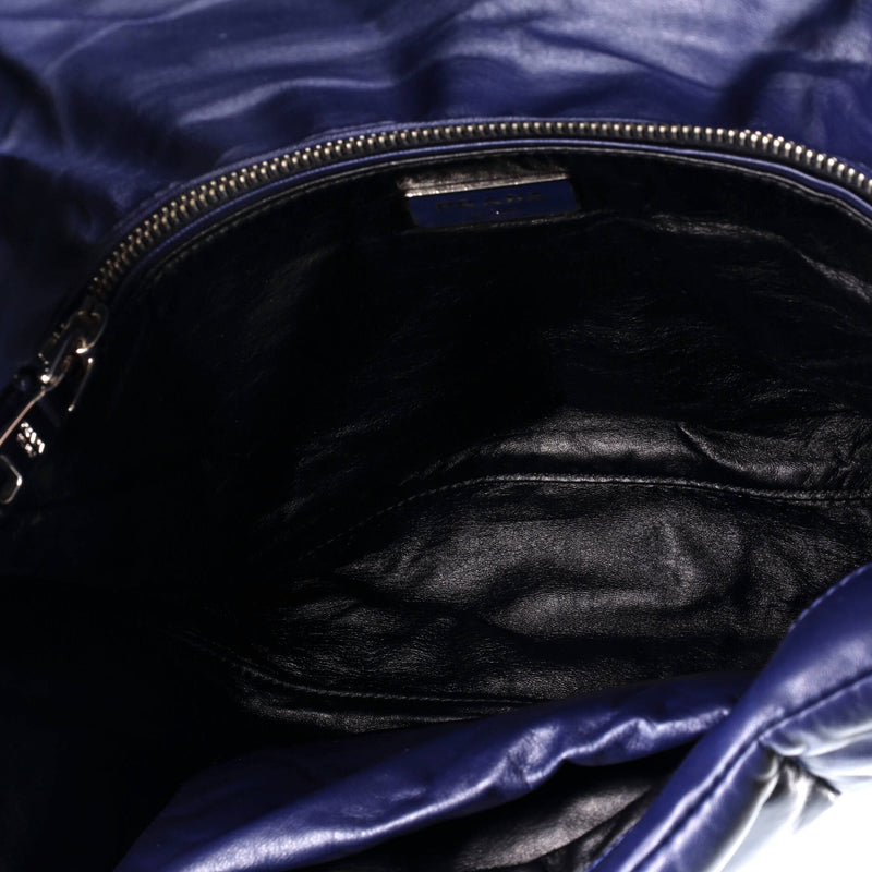 Prada Bomber Flap Bag Nappa Leather