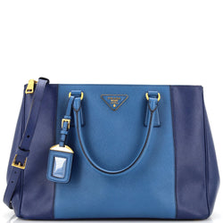 Prada Bicolor Double Zip Lux Tote