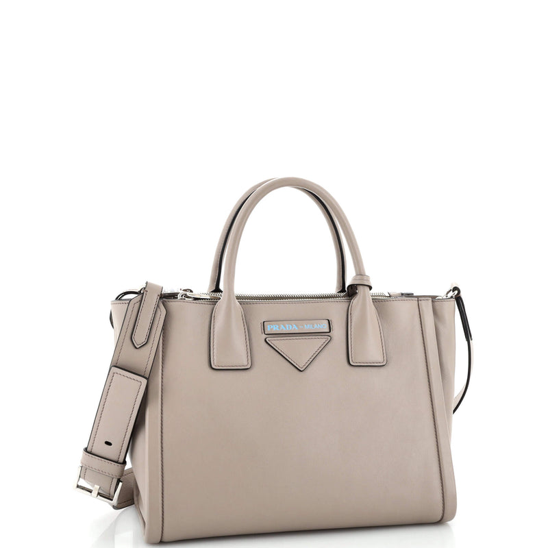 Prada Concept Double Zip Tote Calfskin