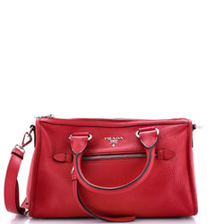 Prada Front Zip Convertible Satchel