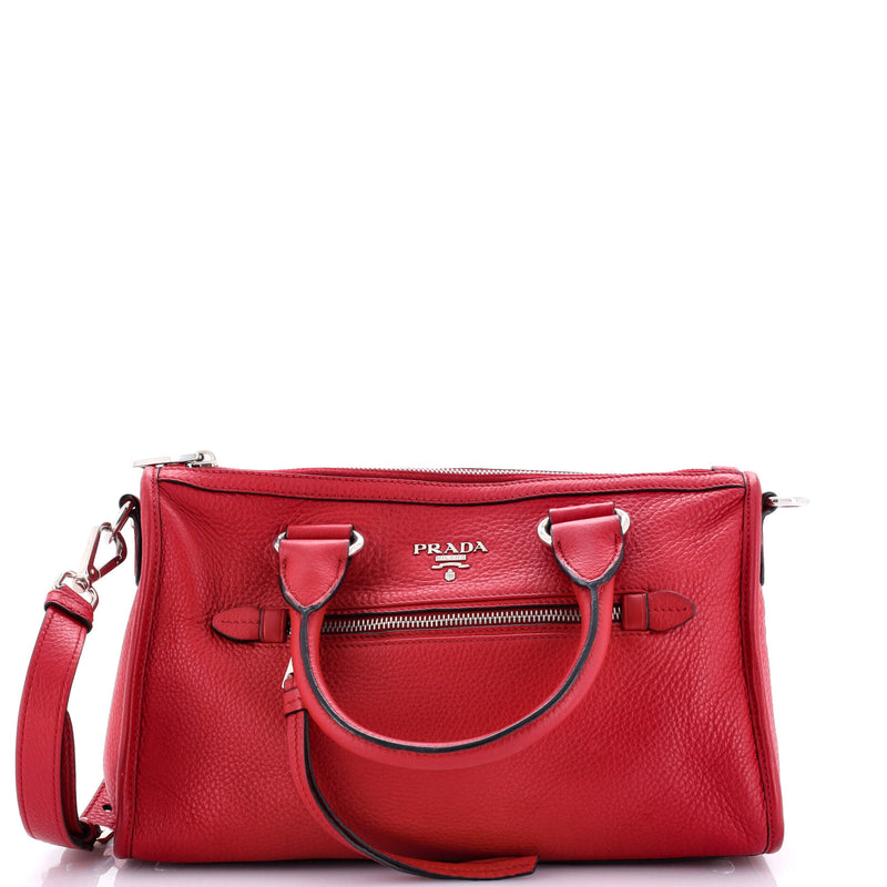 Prada Front Zip Convertible Satchel