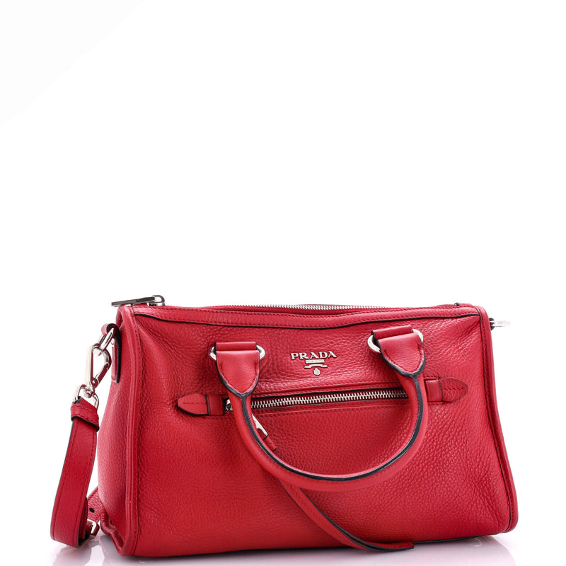 Prada Front Zip Convertible Satchel