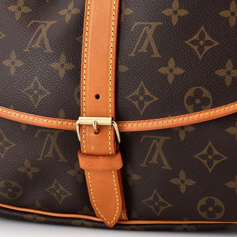 Louis Vuitton Saumur Handbag Canvas 35