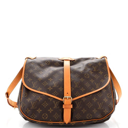 Louis Vuitton Saumur Handbag Canvas 35