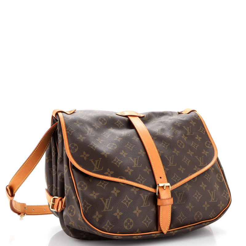 Louis Vuitton Saumur Handbag Canvas 35