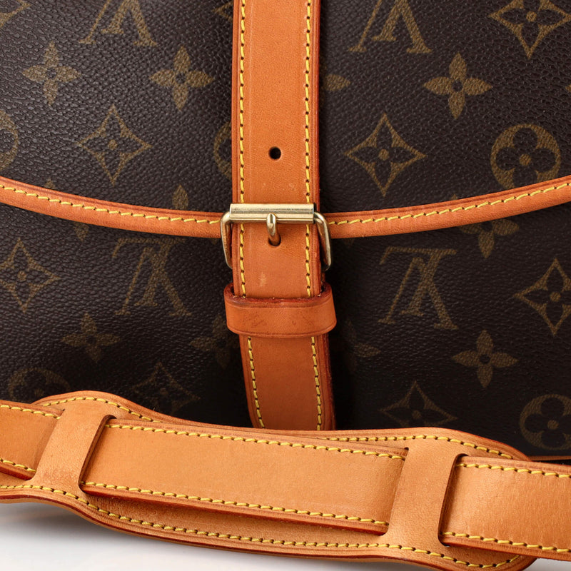 Louis Vuitton Saumur Handbag Canvas 35