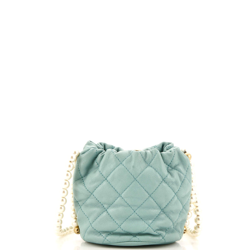 Chanel About Pearls Bucket Bag Quilted