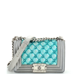 Chanel Boy Flap Bag Quilted Holographic