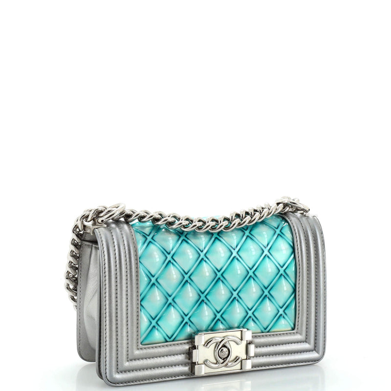 Chanel Boy Flap Bag Quilted Holographic