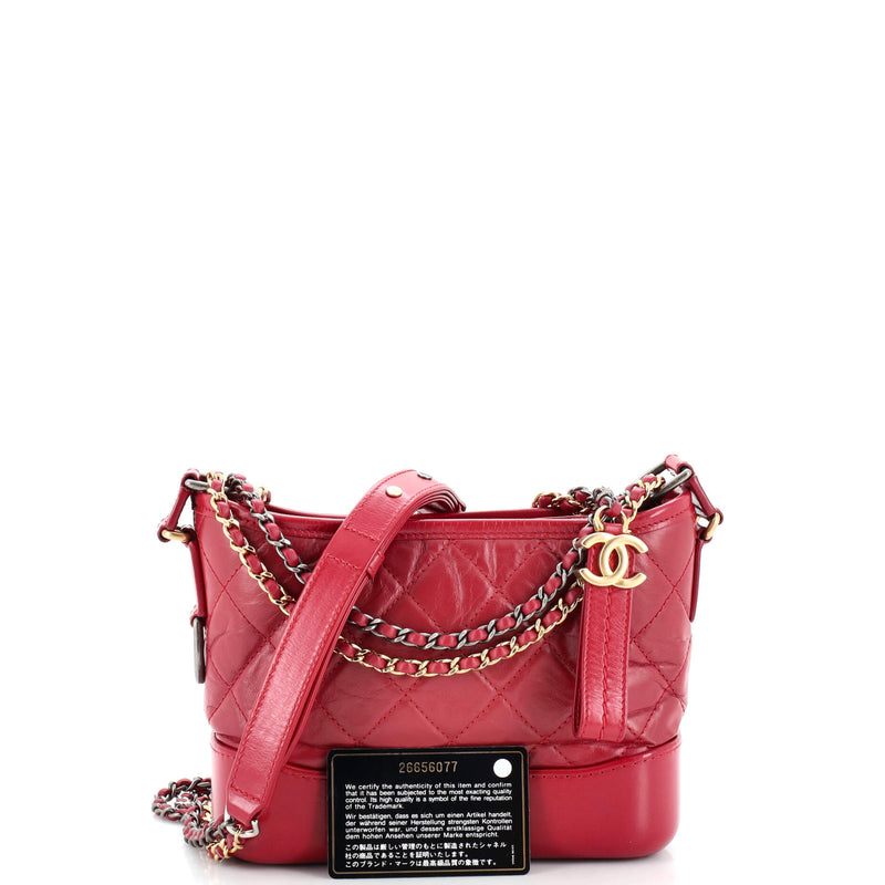 Chanel Gabrielle Hobo Quilted Aged