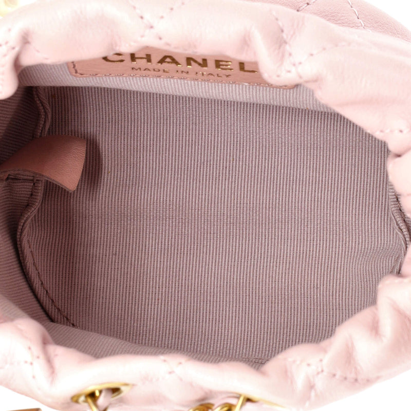 Chanel About Pearls Bucket Bag Quilted