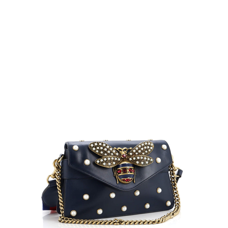 Gucci Broadway Pearly Bee Shoulder Bag