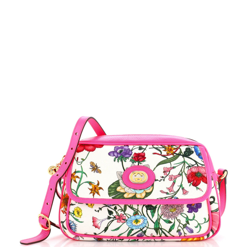 Gucci Shoulder Bag Flora Canvas Small