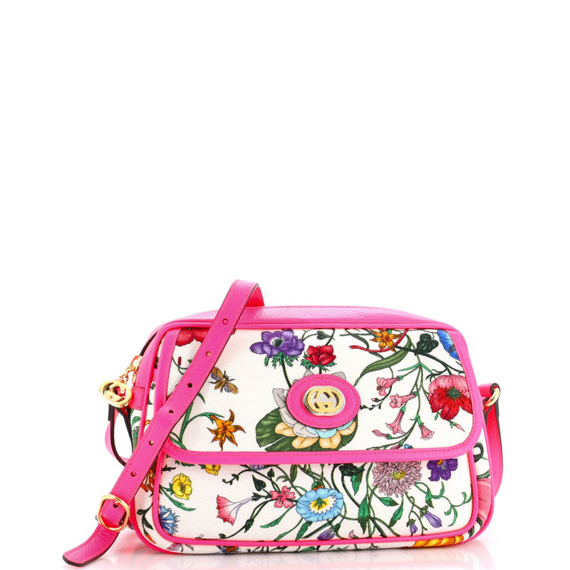 Gucci Shoulder Bag Flora Canvas Small