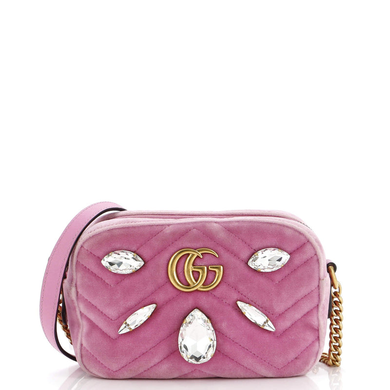 Gucci Gg Marmont Shoulder Bag Crystal