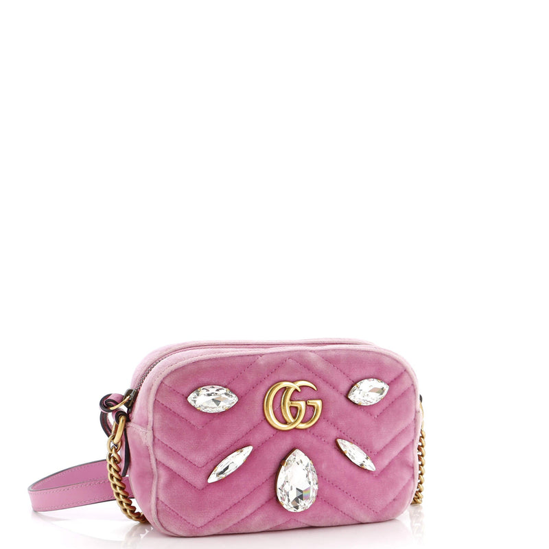 Gucci Gg Marmont Shoulder Bag Crystal