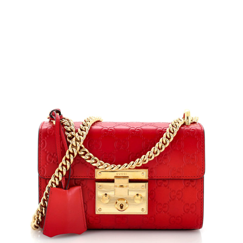 Padlock Shoulder Bag Guccissima Leather