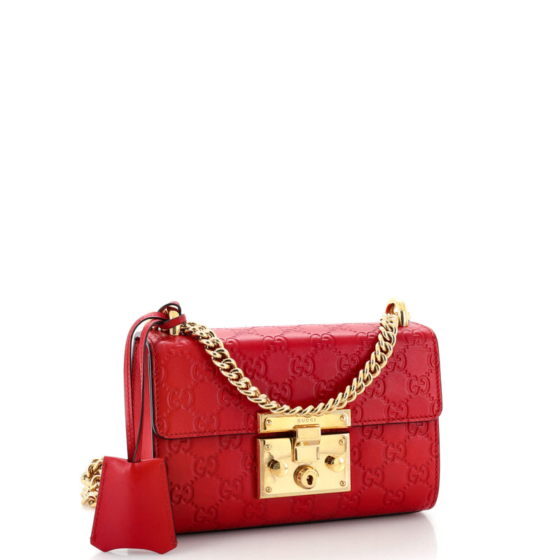 Padlock Shoulder Bag Guccissima Leather