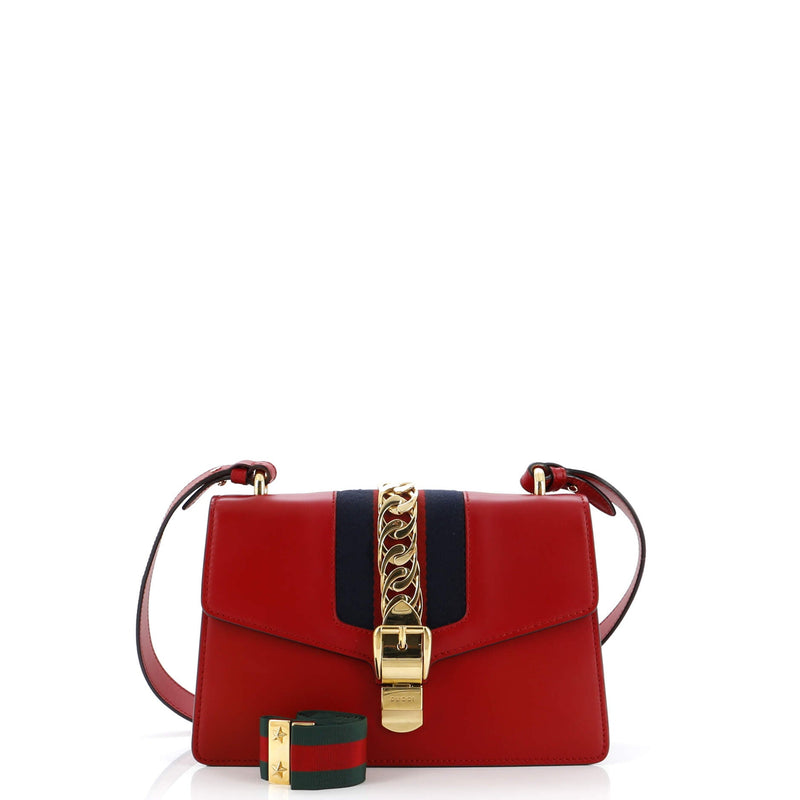 Gucci Sylvie Shoulder Bag Leather Small