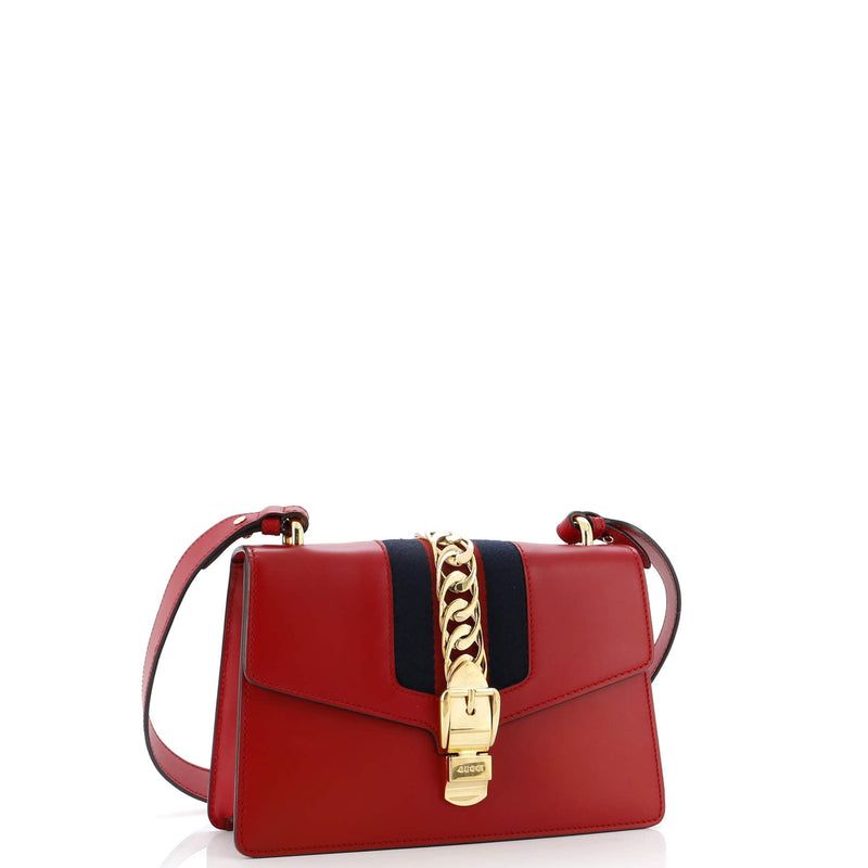 Gucci Sylvie Shoulder Bag Leather Small