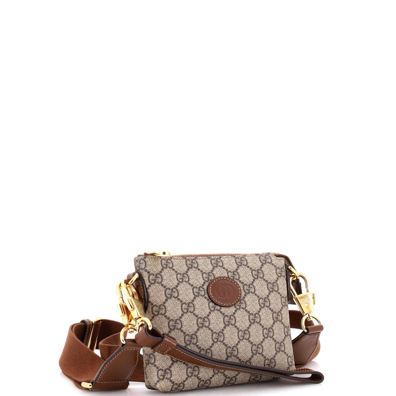 Gucci Interlocking G Patch Wristlet