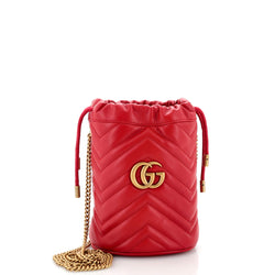 Gucci Gg Marmont Bucket Bag Matelasse